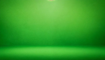 abstract empty green color texture cement wall studio backgroundの素材