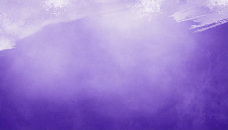 elegant lavender purple background with white hazy top border and dark royal purple grunge texture bottom border luxury pastel purple designの素材