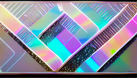 metallic holographic sticker tape shapeの素材