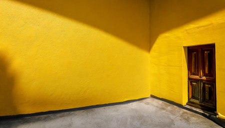 yellow wall backgroundの素材