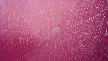 cobweb on pink background abstract texture halloween design spider web textureの素材