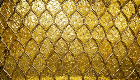 shiny yellow gold stained glass texture backgroundの素材