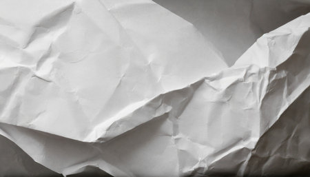 crumpled white paperの素材