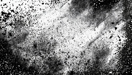 abstract dust particle and dust grain texture on white background dirt overlay or screen effect use for grunge background vintage styleの素材