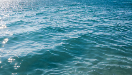 blue water sea for backgroundの素材