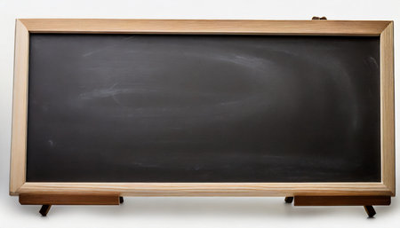blank blackboard on whiteの素材