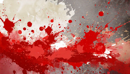 red paint splashes on background clip art grunge splash splattersの素材