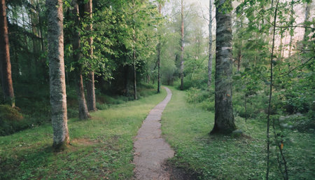 footpath in the forestの素材