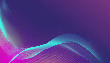 neon wavy flow backgroundの素材