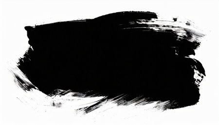 thick brush stroke black overlay design elements with background for headlines and copy textの素材