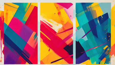 three abstract backgrounds versatile artistic image for creative design projects posters cards banners invitations magazines prints wallpapers artist made art no aiの素材