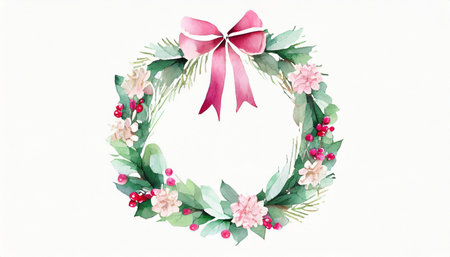 christmas wreathの素材