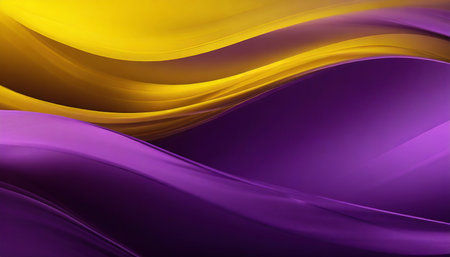 panoramic purple and yellow abstract wave wallpaper purple and yellow backgroundの素材