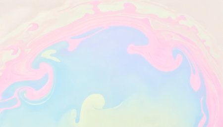 creamy liquid splash with pastel colors ai generatedの素材