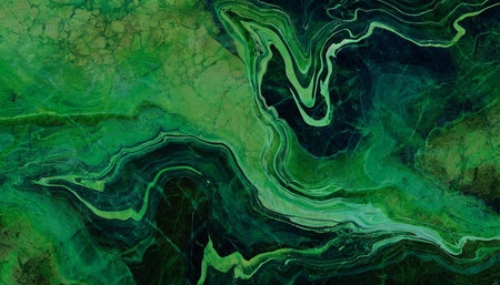 abstract green marble textured background fluid art modern wallpaperの素材