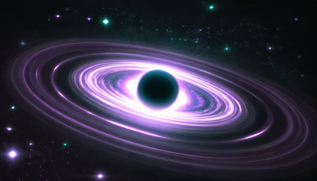 abstract space vortex black hole alien lights and swirling speed of light glowing orbs infinity symbol astral projection planetの素材