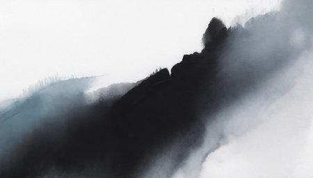 abstract art versatile artistic image for creative design projects posters banners cards covers magazines prints and wallpapers black ink on paper artist made art no aiの素材