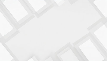 random rotated white planes geometrical edge border background wallpaper banner or template flat lay from aboveの素材