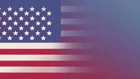 abstract usa or america banner background illustrationの素材