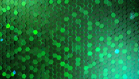 green technology background futuristic hexagon background technology concept big data 3dの素材