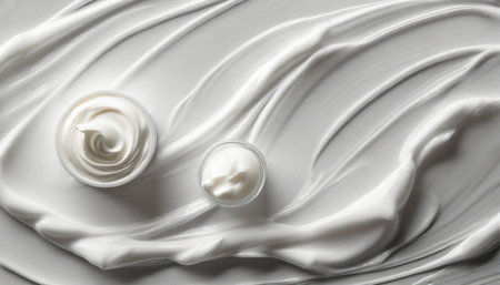 white cosmetic cream texture backgroundの素材