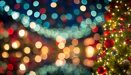 background boca christmas lightsの素材