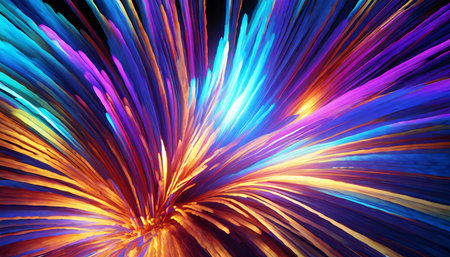 3d render abstract background colorful caustic overlay effect generative aiの素材