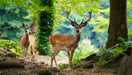 deer in the forestの素材