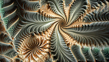 an abstract computer generated fractal design a fractal is a never ending pattern fractals are infinitely complex patterns that are self similar across different scalesの素材