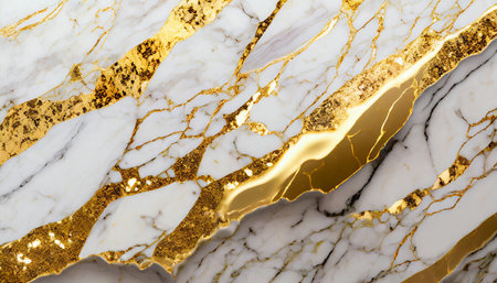abstract light luxury marble texture background with gold fragments pattern backdrop surfaceの素材