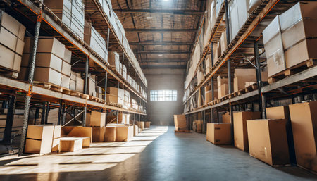 empty warehouseの素材