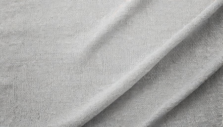 cream abstract cotton towel mock up template fabric on background cloth wallpaper of artistic grey wale linen canvas cloth blanket or curtain of pattern and copy space for text decorationの素材