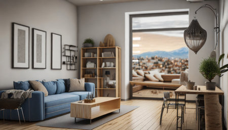 real estate background concept room apartment for saleの素材