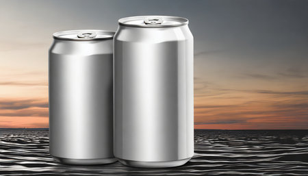 can isolated drink beverage mockupの素材