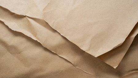 paper vintage background recycle brown paper crumpled texture old paper surface for backgroundの素材
