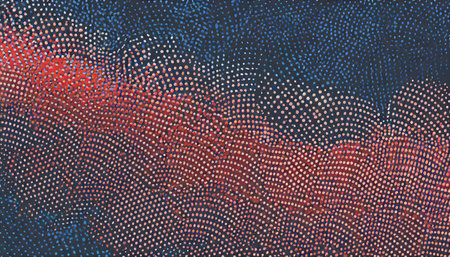 pop art dots halftone pattern vector border red dark blue abstract background dot work faded particles geometric wavy structure subtle texture half tone contrast graphic minimalist graphic wallpaperの素材
