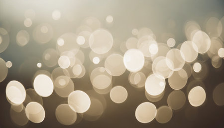 abstract blurry cream color for background bokeh background festive defocused white lights blurredの素材