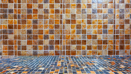 ceramic tile wall or floor bathroom backgroundの素材