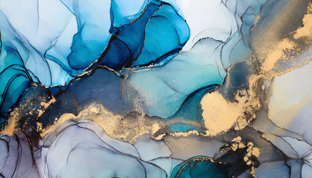marble ink abstract art from exquisite original painting for abstract background painting was painted on high quality paper texture to create smooth marble background pattern of ombre alcohol inkの素材