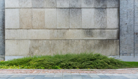 urban background with fragment of empty building wallの素材