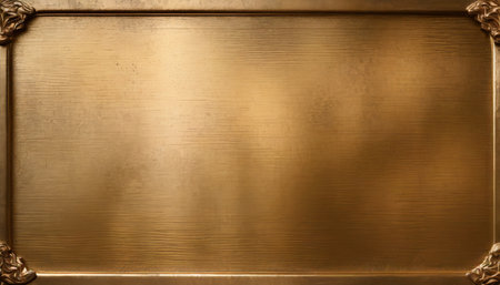 metal brushed bronze wide textured plate or plaqueの素材