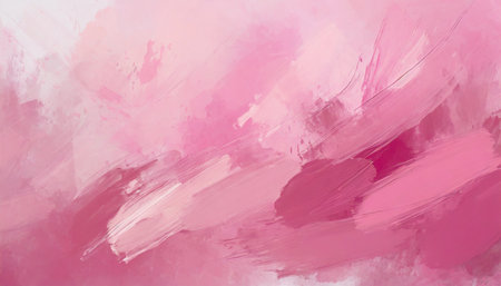 abstract pink painting background soft color brushes strokes and splashesの素材