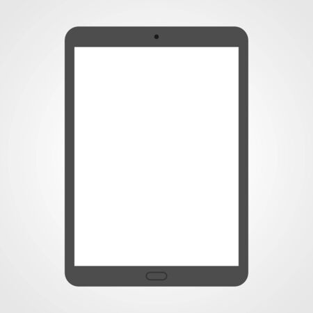 Modern Tablet with Blank Screen Vector Isolatedのイラスト素材