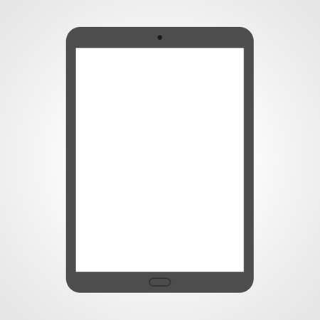 Modern Tablet with Blank Screen Isolatedの写真素材
