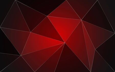 Dark Red Low Poly Triangle Background - Abstract Geometric Wallpaperの写真素材