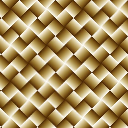 Gold Geometric Background with Squares - Abstract Wallpaperの写真素材