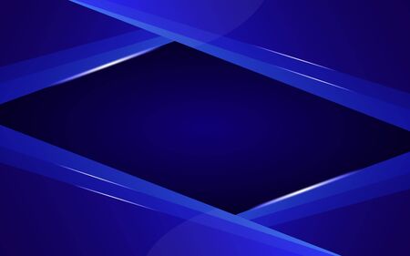Dark Blue Abstract Background Banner with Space for Your Contentの写真素材