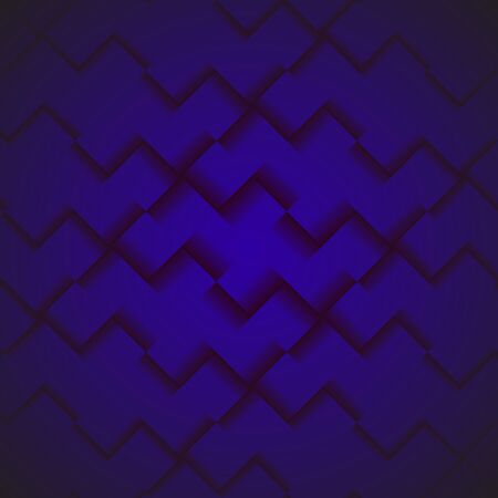 Blue Geometric Background with Squares - Abstract Wallpaperの写真素材