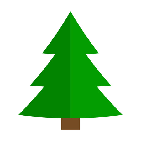 Christmas Tree Doodle Isolated - Merry Christmas!の写真素材