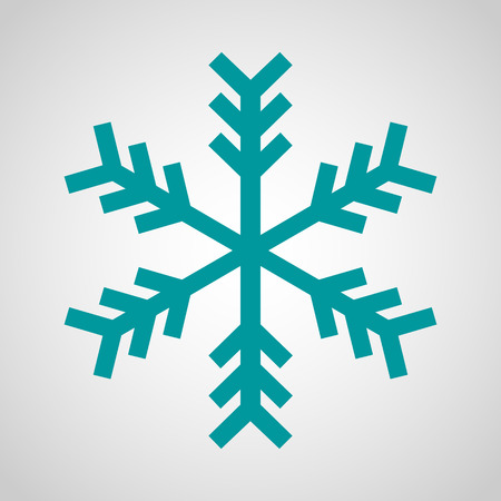 Blue Snowflake Icon - Christmas, Winter, Coldの写真素材